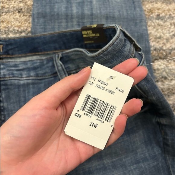 KUT From The Kloth High Rise Ankle Straight Leg Jeans Sz 24W NWT | KUT Jeans * - Picture 8 of 14